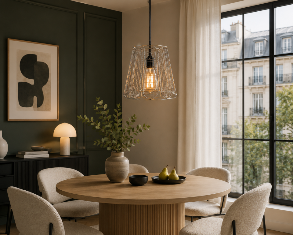 Krom Loft Avize Tekli Sarkıt – Endüstriyel Modern Dekoratif Aydınlatma